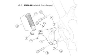 Подлинные подставки для ног Малые резиновые Harley OEM