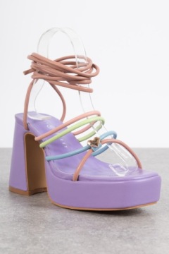 САНДАЛИИ НА КАБЛУКЕ С УЗЕЛКАМИ DAISY STREET (40)