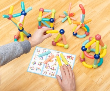 МАГНИТНЫЕ БЛОКИ МАГНИТНЫЕ ПАЛОЧКИ НАБОР КОНСТРУКЦИОННЫХ БЛОКОВ 116 EL