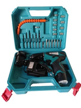 ОТВЕРТКА АККУМУЛЯТОРНАЯ ДРЕЛЬ, 2 РАЗЪЕМА ДЛЯ АККУМУЛЯТОРОВ, НАБОР СВЕТОДИОДНЫХ НАСАДОК, 18 В