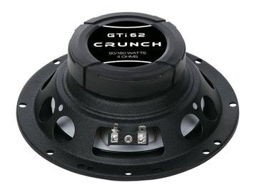 Коаксиальные автомобильные колонки Crunch GTI62, система 165 мм, 16,5 см, среднеквадратическая мощность 90 Вт