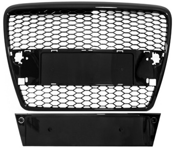 AUDI A6 C6 2004-2008 ATRAPA GRILL CZARNA RS LOOK
