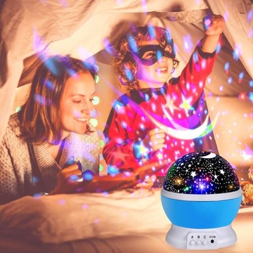PROJEKTOR GWIAZD LAMPKA NOCNA LED RZUTNIK NIEBA