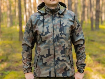 Kurtka SOFTSHELL Moro WODOODPORNA z kapturem r. L