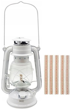 LAMPA NAFTOWA Z KNOTEM 24cm + ZAPASOWY KNOT 5szt.