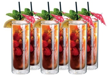 Szklanki Termiczne z Podwójną Ścianką Drinków Napojów Mohito Mojito 300ml 6