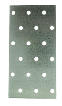PŁYTKA PERFOROWANA 60x120x2mm 25szt BLACHA ŁĄCZNIK CIESIELSKI BUDOWLANY