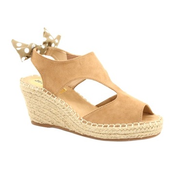 Beżowy Skóra ekologiczna Buty Sandały r.37