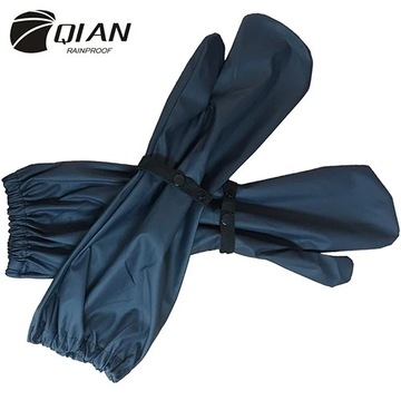 QIAN RAINPROOF New Long PU Waterproof Material Motorcycle Electric Bicycle