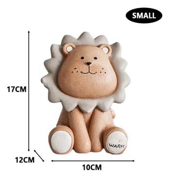 Cartoon Lion Piggy for Kids Cute Coin Saving Box Money Storage Case Ani