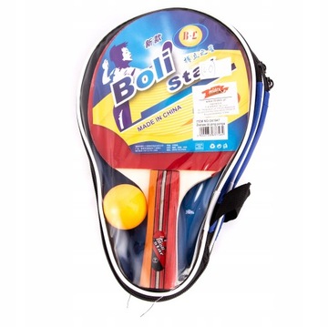 НАБОР ДЛЯ ПИНГ-ПОНГА В КОРПУСЕ, 2 ШАРИКА + 2 ШАРИКА