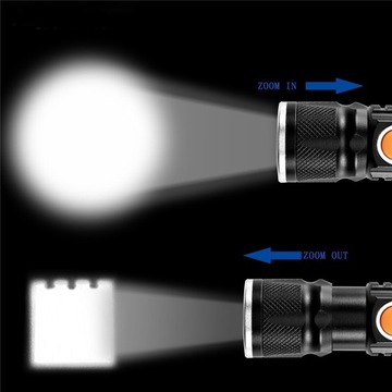 Тактический туристический фонарик Mega Searchlight перезаряжаемый Cree ZOOM USB