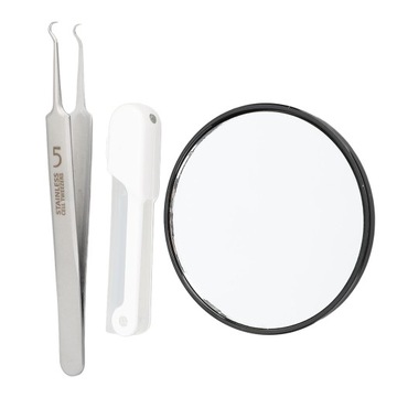 Изогнутый пинцет от черных точек с защитной крышкой с подсветкой 9B