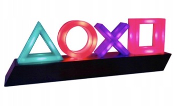 LAMPA LED NEON PLAYSTATION LOGO SYMBOLE PREZENT