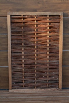 Panel z wikliny SALERNO, ogrodzeniowy, płot wiklinowy - rozmiar 80 x 110 cm