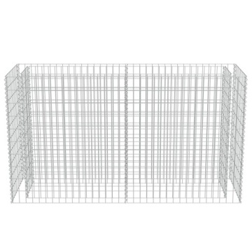 Габион приподнятый, оцинкованная сталь, 180x50x100 см.