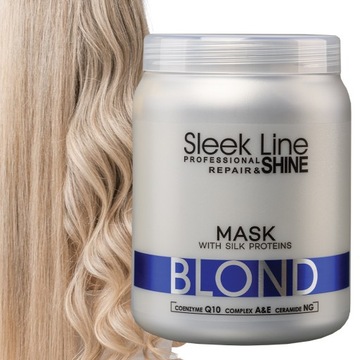 STAPIZ Maska do włosów BLOND z jedwabiem 1000ml