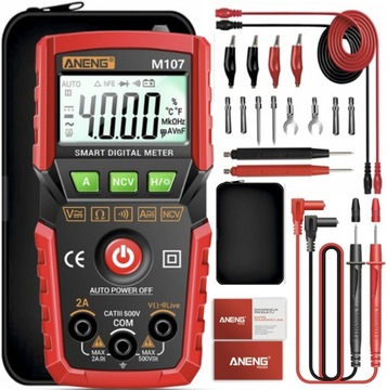 MIERNIK AUTOMATYCZNY MULTIMETR ANENG M107MAX+ETUI+