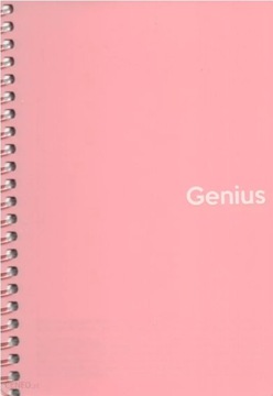 Kołozeszyt ASTRA A6 mini 80k kratka PP Genius PINK