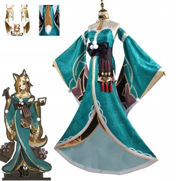 Genshin Impact Gorou Cosplay Kostium Peruka
