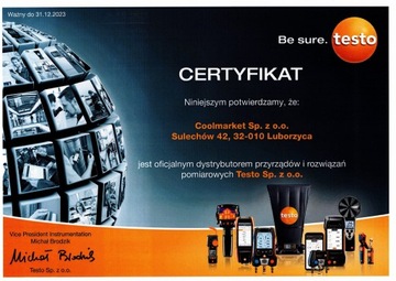 Testo 405i — термоанемометр, совместимый со смартфоном SmartSonda, 24 месяца