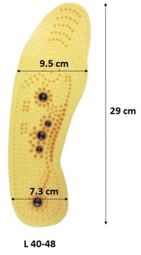 СТЕЛКИ ДЛЯ МАССАЖНОЙ ОБУВИ С ТОЧЕЧНЫМИ МАГНИТАМИ