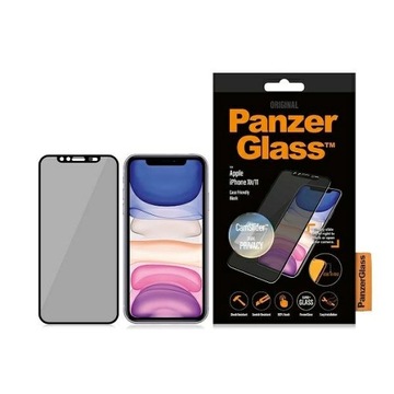PanzerGlass E2E Super+ iPhone Xr/11 Case Friendly, CamSlider Privacy czarny