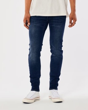 HOLLISTER SUPER SKINNY MĘSKIE SPODNIE JEANS 31/30