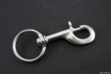 Карабин стальной А4, односторонний, 120 мм, ступенчатый цилиндр, 4 ПАЛЬЦА