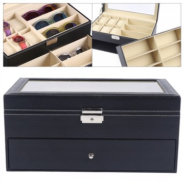 Dwuwarstwowy futerał na okulary Etui na zegarek