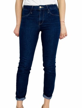 Jeansowe spodnie rurki XS 34 H&M