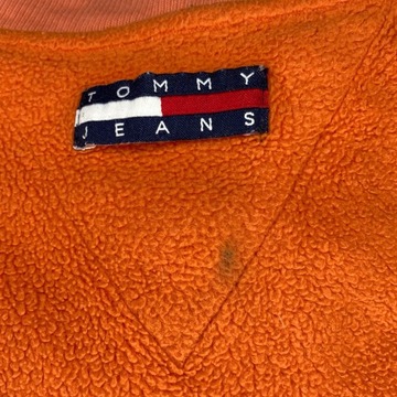 TOMMY JEANS GRANATOWA BLUZA POLAROWA CREWNECK