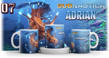 KUBEK SUBNAUTICA dla GRACZA + IMIE + KARTONIK