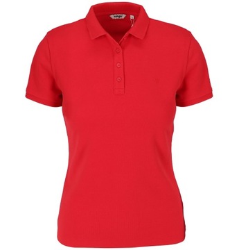 WRANGLER SLIM POLO RED DAMSKA KOSZULKA - S