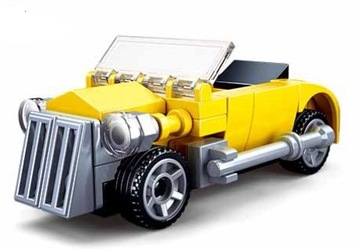 KLOCKI SLUBAN ŻÓŁTY CABRIOLET SAMOCHÓD AUTO