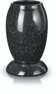 WAZON CERAMICZNY NAGROBNY CMENTARZ 22cm CZARNY