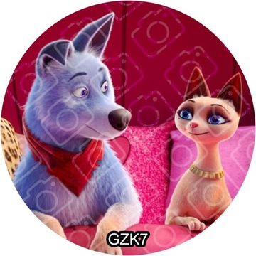 Вафля на торт ANIMALS GANG украшение для торта вафельный принт 20см