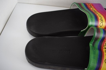 Calvin Klein Jeans Яркие шлепанцы для бассейна, 46 мужчин