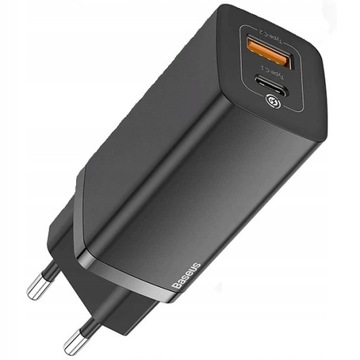Baseus GaN2 Lite USB-A, настенное зарядное устройство USB-C