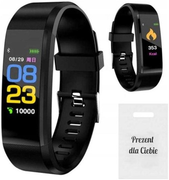 Smartband inteligentna opaska pedometr czarna