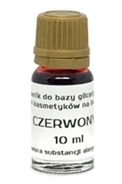 BARWNIK DO BAZY GLICERYNOWEJ CZERWONY 10 ML