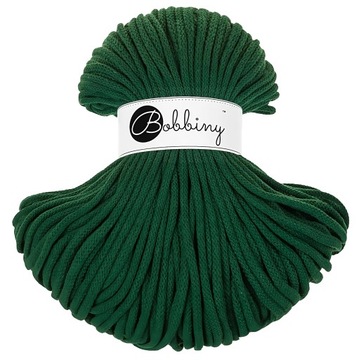 Sznurek bawełniany pleciony 5mm 100m Bobbiny Leśny