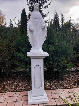 Betonowa Figura Fgurka Matki Bożej Matka Boska na Postumencie 160cm