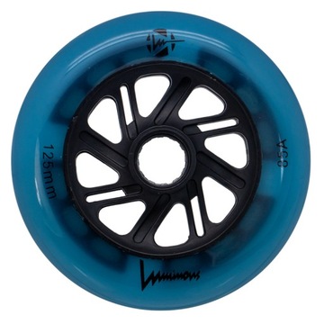 KOŁA ŚWIECĄCE DO ROLEK LUMINOUS BLUE GLOW 125MM FLUORESCENCYJNE