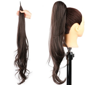 DOCZEPIANY KUCYK KITKA 80cm dopinka TRESKA KOLORY 4