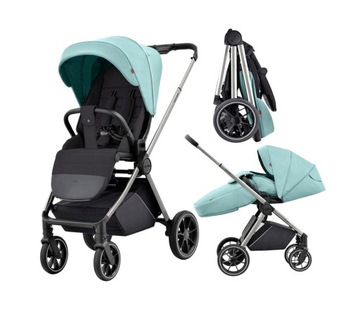 WÓZEK SPACEROWY CARRELLO ULTRA AVOCADO GREEN CRL-5525 PRZEKŁADANY