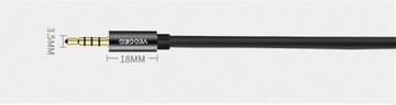 КАБЕЛЬ МИНИ-ДЖЕК 3,5 ММ VEGGIEG МИКРОФОН OFC AUX 4-PIN 2м