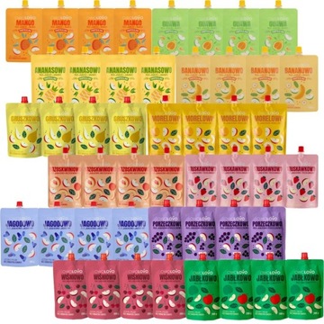 Owolovo Mix 12 smaków Musów owocowych 200 g x 48 sztuk
