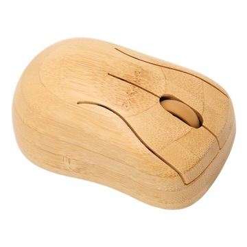 DREWNIANA MYSZKA MYSZ BEZPRZEWODOWA KOMPUTEROWA,USB (Radio 2,4 GHz)