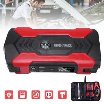POWER BANK СТАРТЕР АВТОМОБИЛЯ 12 В ЖК-ДИСПЛЕЙ 28000 МАЧ